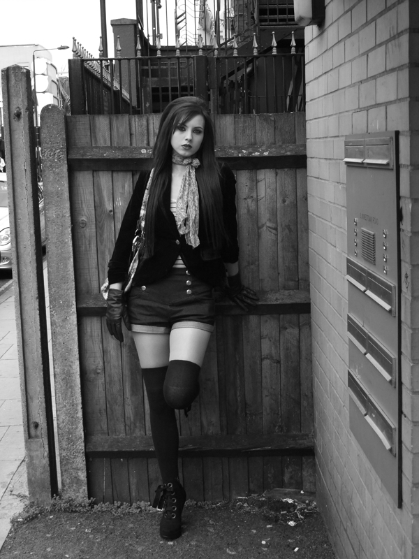 Female model photo shoot of MissTy Moore by Chris Middleton in Camden High Street