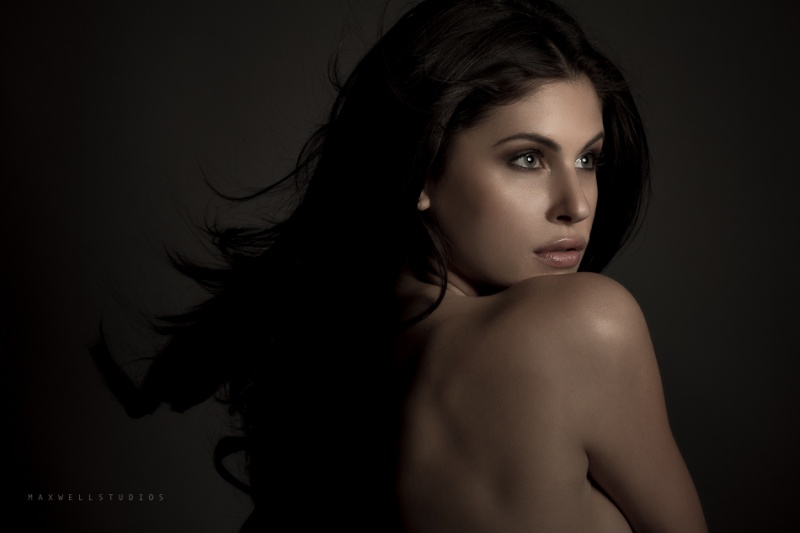 Female model photo shoot of E_V_A by maxwellstudios in Studio, makeup by Jessica McDonough