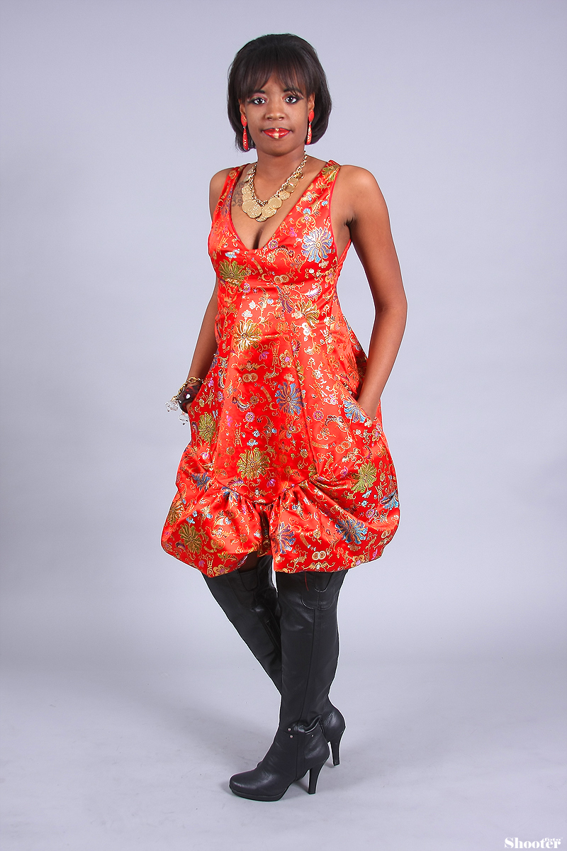 Female model photo shoot of Tennette Shacola  by BDQMedia LLC in Atlanta, Georgia, clothing designed by marian collier
