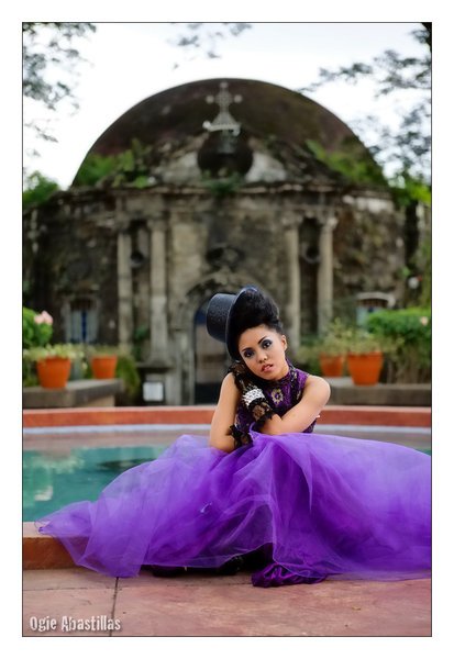 Female model photo shoot of Fatima Palma in Paco Park, Manila
