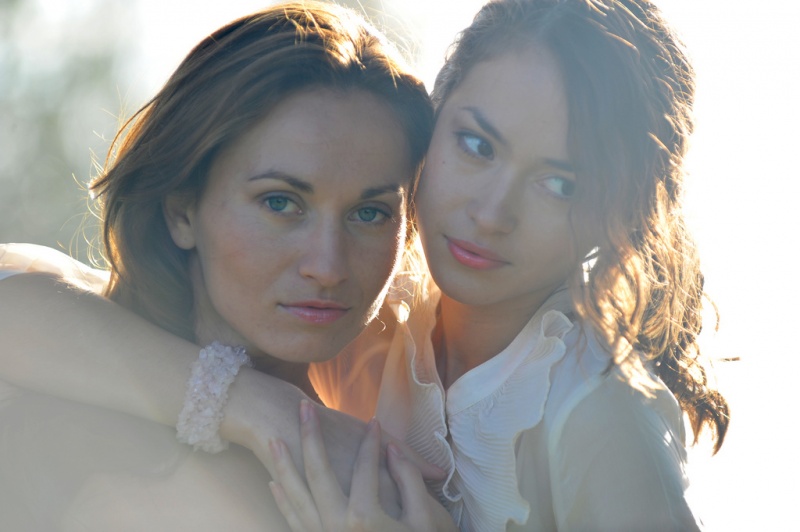 Female model photo shoot of Sasha AH and Karina A in San Francisco