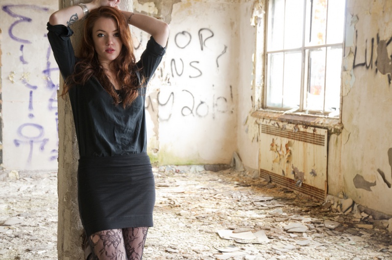 Female model photo shoot of Alex Grey in cole Harbor Asylum