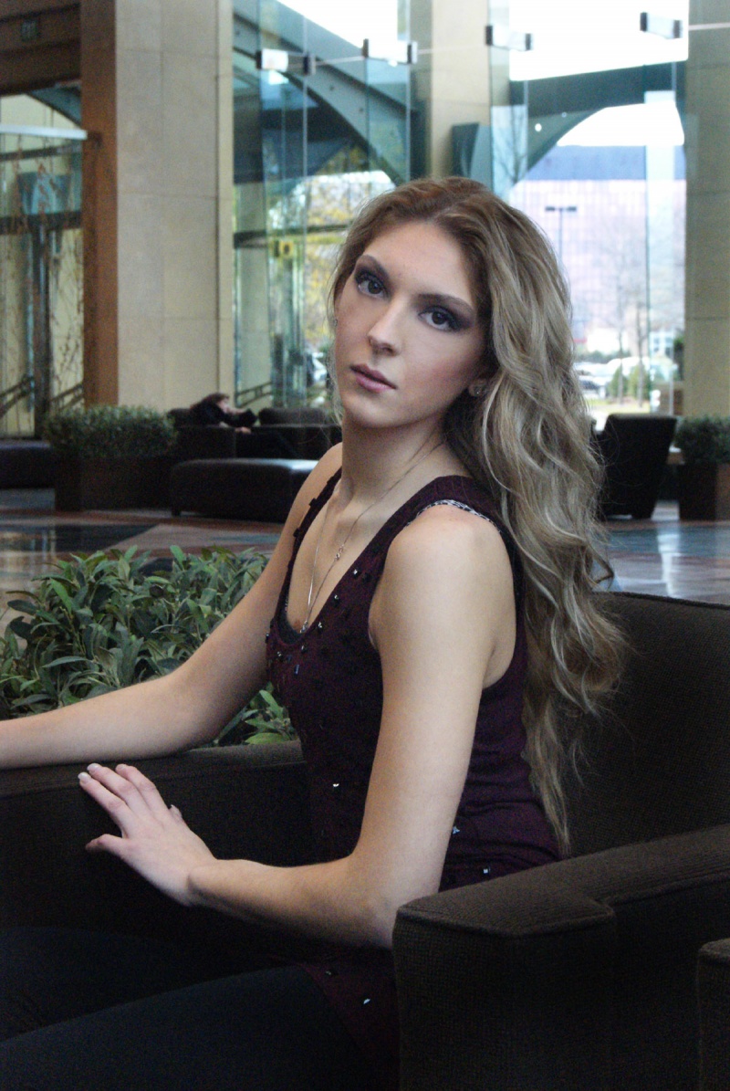 Female model photo shoot of Amanda Nesin, hair styled by Laurendoeshair