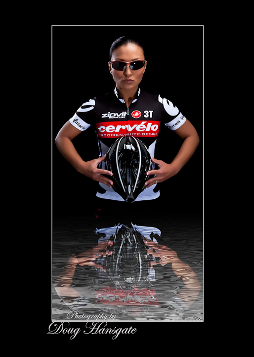 Female model photo shoot of KimberlyHwang in Cervelo is one of the sponsors for the tri team I compete on