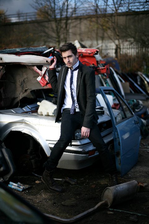 Male model photo shoot of Charlie-james by Kera Robson in Car Junkyard