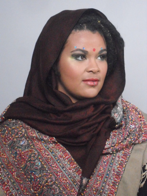 Female model photo shoot of Hydrangea Darling in Cinema Makeup School