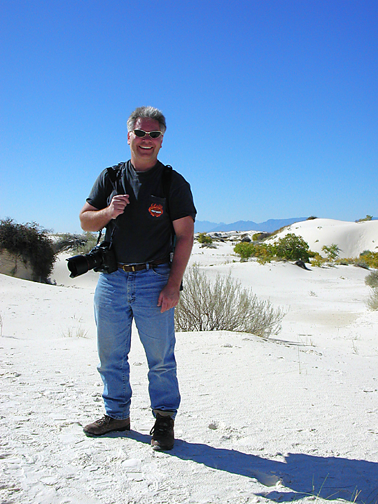 Male model photo shoot of Kevin May in White Sands National Park N.M.