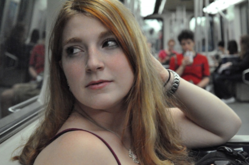Female model photo shoot of Marie-Helene Savage and MH Savage Visions in Montreal Metro