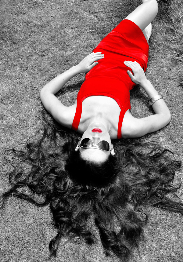 Female model photo shoot of Shree Vella Photography