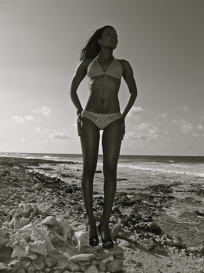 Female model photo shoot of Kevian Douglas in cayman Islands