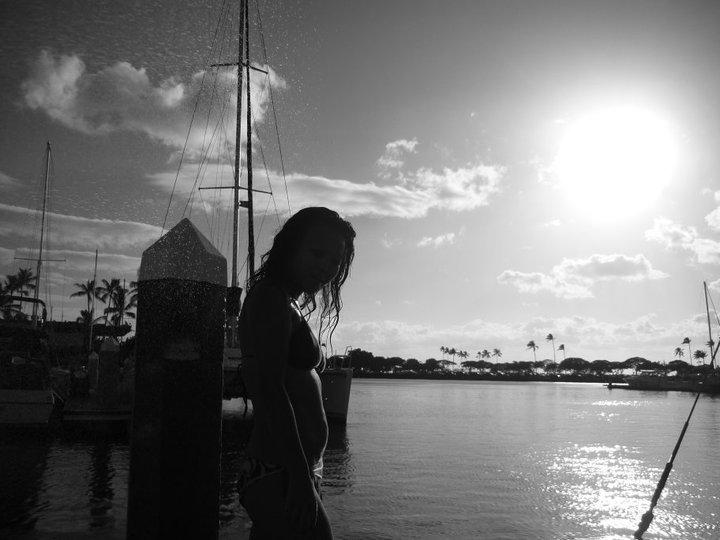 Female model photo shoot of heatherdoll in Ala Wai Harbor