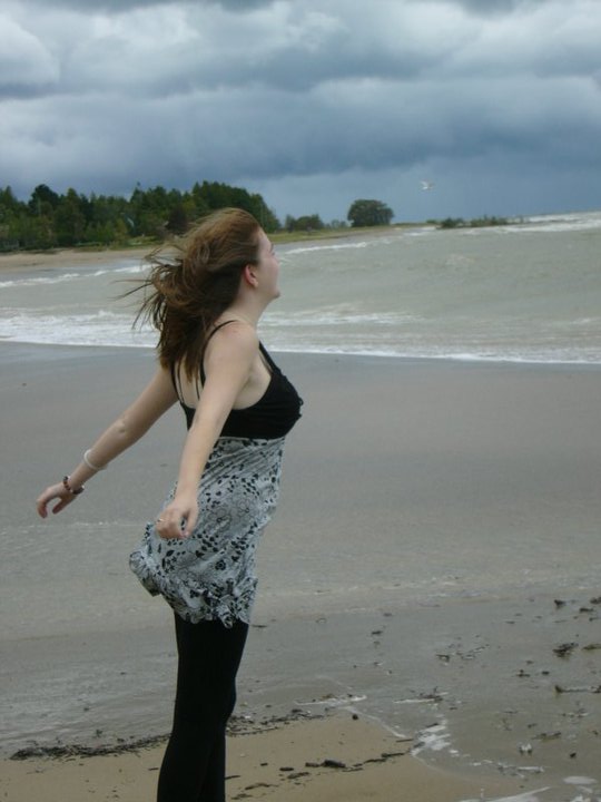 Female model photo shoot of Eisce in Lake Huron