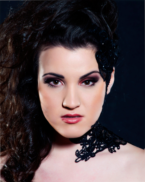 Female model photo shoot of Elise Victoria by Brandon Garman , makeup by Claudia Aguilera
