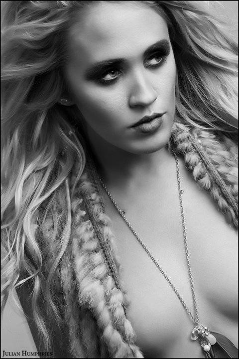 Female model photo shoot of J julia by Julian II, makeup by Burittany Smith