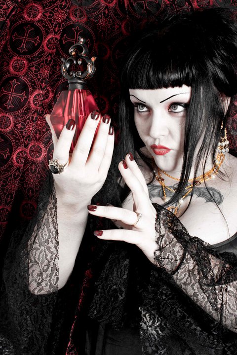 Female model photo shoot of Gothic Jen in Andi Bobs Beautiful Victorian House