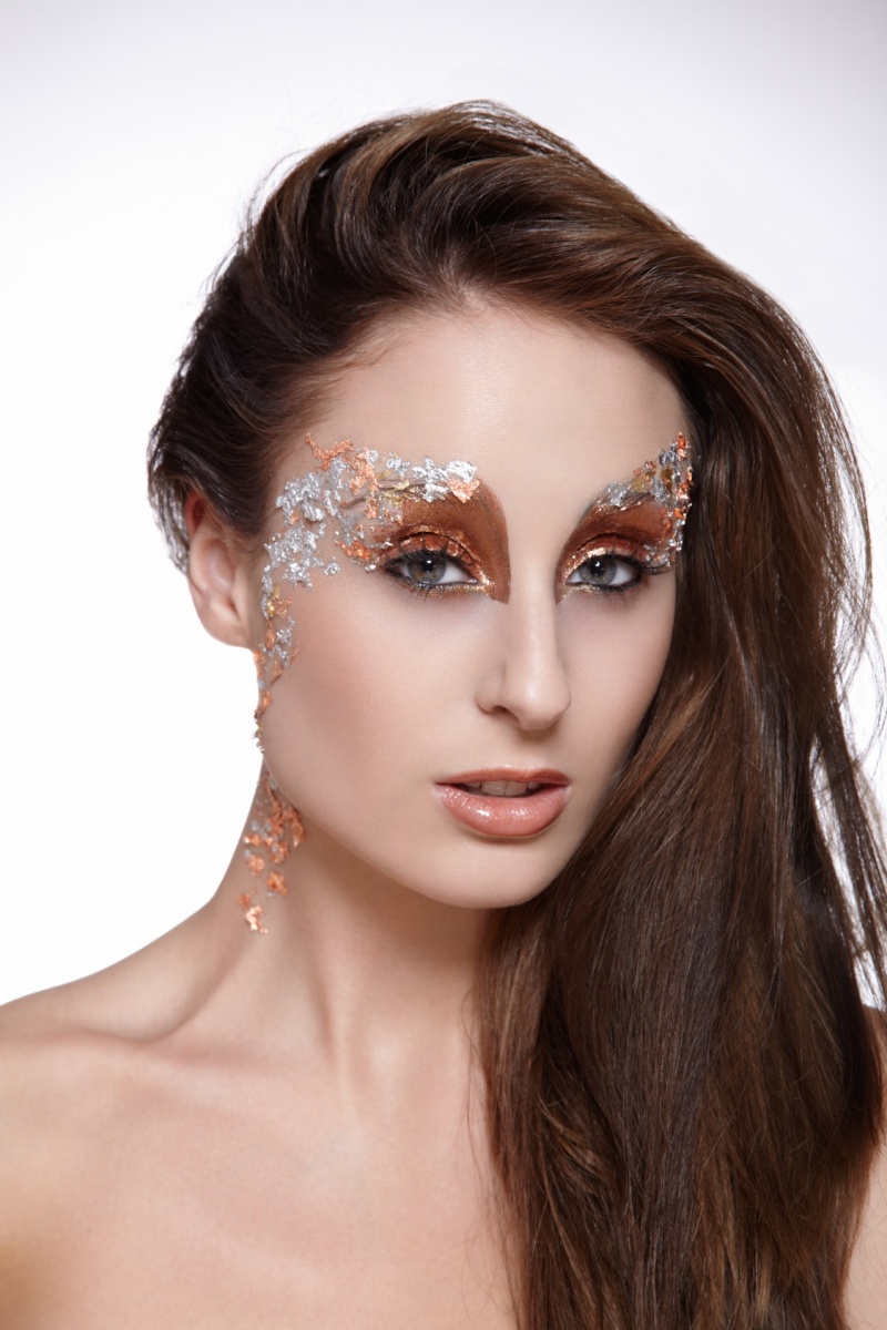Female model photo shoot of Tamara Gitter Make-up in London