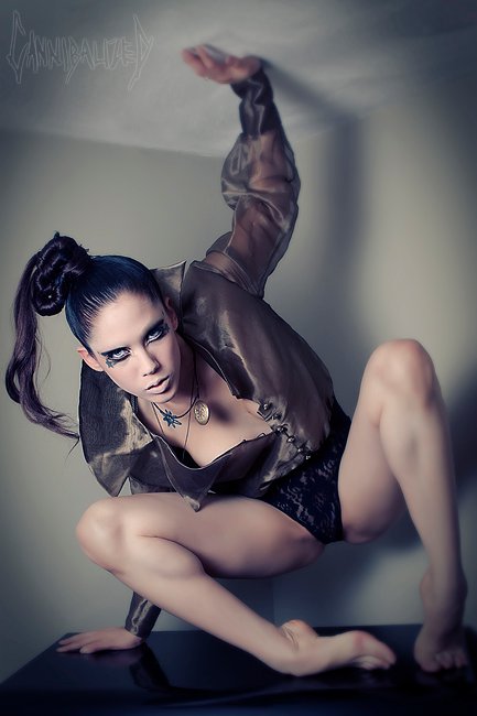 Female model photo shoot of Asphyxia  by Cannibalized