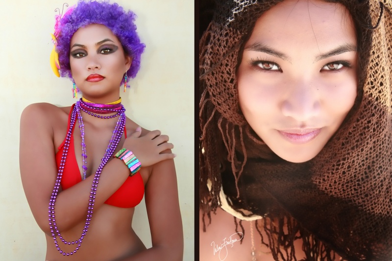 Female model photo shoot of Uilani Friedman and Kanani K in Maui