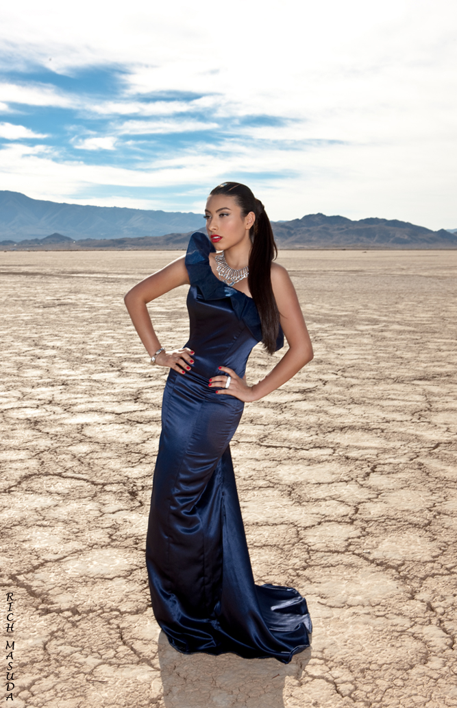 Male and Female model photo shoot of Rich Masuda and Wendy Alcala in Desert