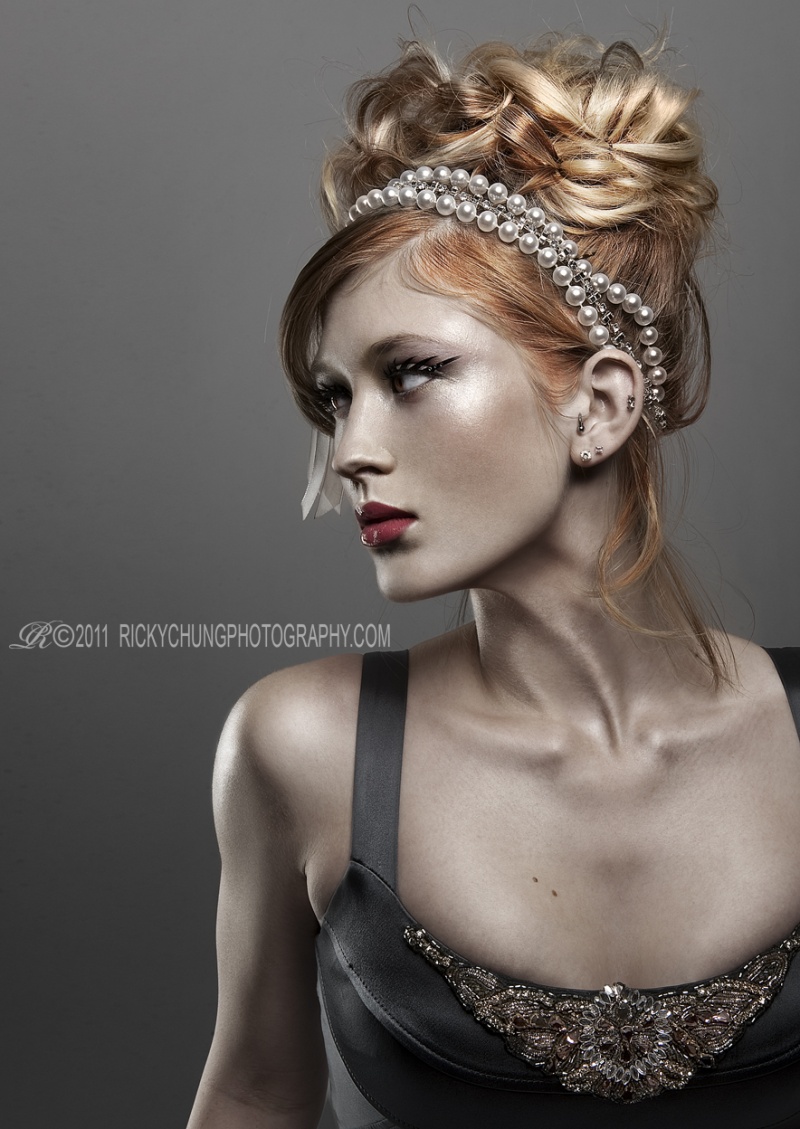 Female model photo shoot of Sidney Glenn by Ricky Chung, hair styled by EnzoAmez