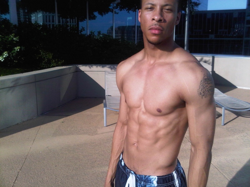 Male model photo shoot of Davon Allen in Just an idea of my physique until my underwear shoot arrives