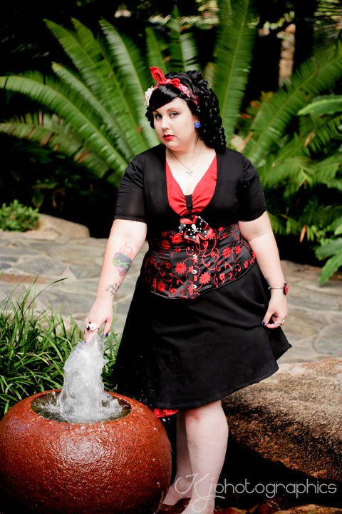 Female model photo shoot of Ruby Neurosis in Palmetum - Townsville