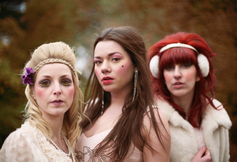 Female model photo shoot of SJLush, Purity22, Aly Lanchester and Elina Ballod by Kera Robson in Birmingham Botanical gardens, wardrobe styled by Marianne Campbell