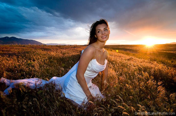 Female model photo shoot of Rachel McCash in Great Salt Lake