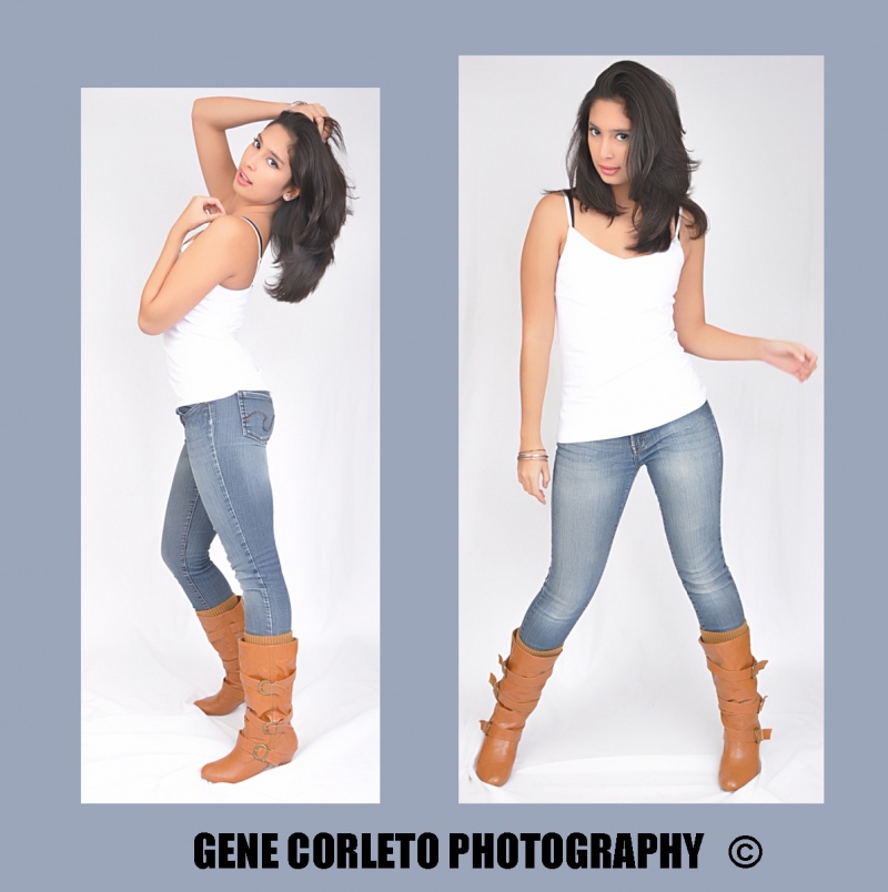 Female model photo shoot of Romina Isabel by GeneCorleto Photography