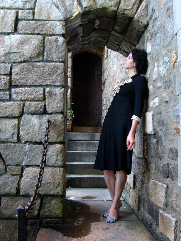 Female model photo shoot of Jess Rodrigues in Hammond Castle, MA