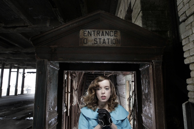 Female model photo shoot of -MQ- by richeille bj  in Burlington Train Station Omaha, NE