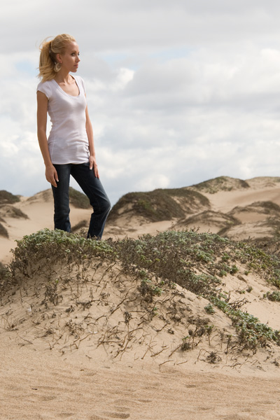 Female model photo shoot of Crystal Hoover by 0123-MCBP in Guadalupe Dunes, CA