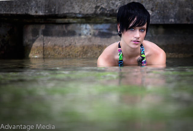 Female model photo shoot of Rhe Williams in Niagra Falls, NY- Niagra river