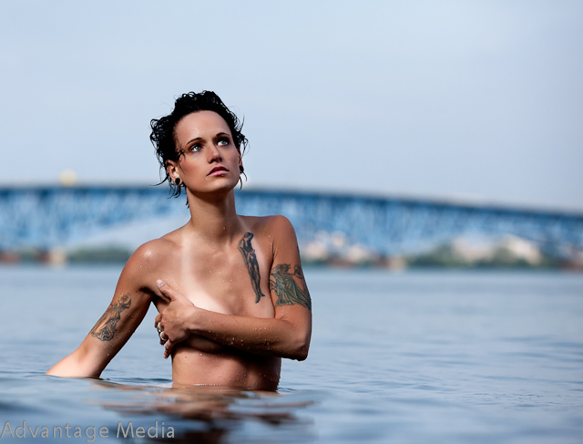 Female model photo shoot of Rhe Williams in Niagra Falls, NY - Niagra River