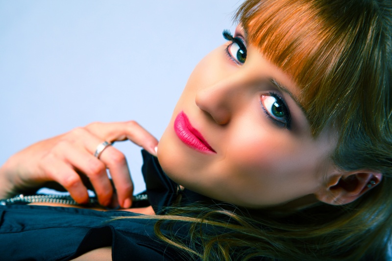 Female model photo shoot of La Rachelle by Ernesto M Studios in DownTown, makeup by Posh