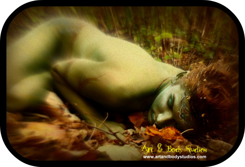 Male model photo shoot of ArtAndBodyStudios and Jeffrey Van Hare in Kalamazoo, MI, US, body painted by Jest Paint