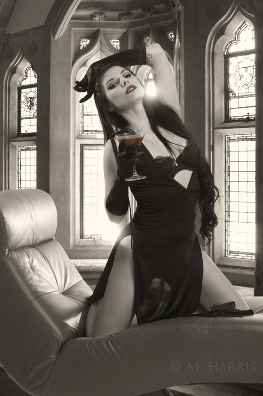 Female model photo shoot of Sharuzen Vamp by MHarris, makeup by Sharuzen Makeup Art