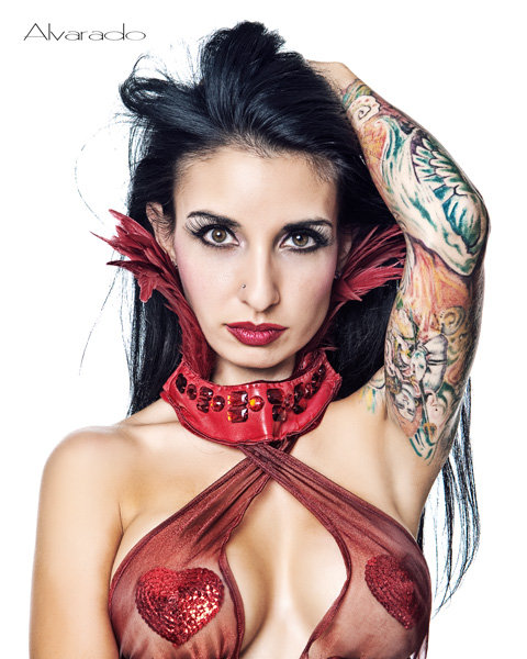 Female model photo shoot of Pierced Heart by Robert Alvarado