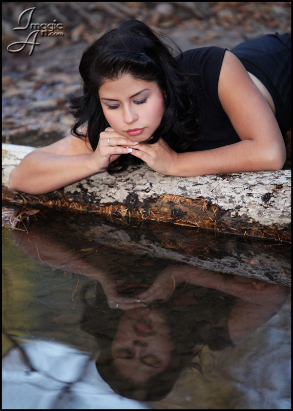 Female model photo shoot of Carmen R by iMagicArt in Jemez Fall, NM