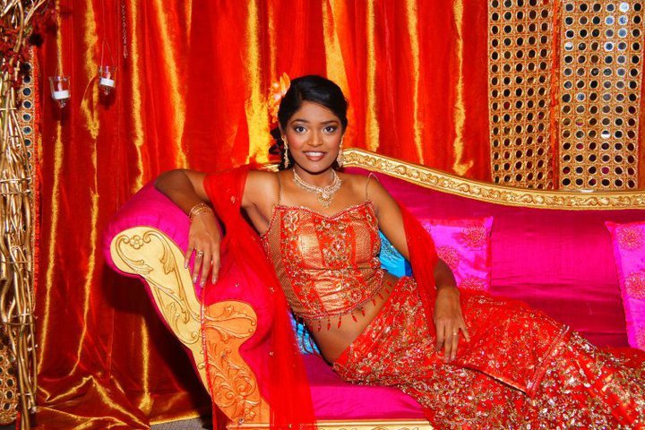 Female model photo shoot of Sirisha Reddy in Nishel Bridal Show