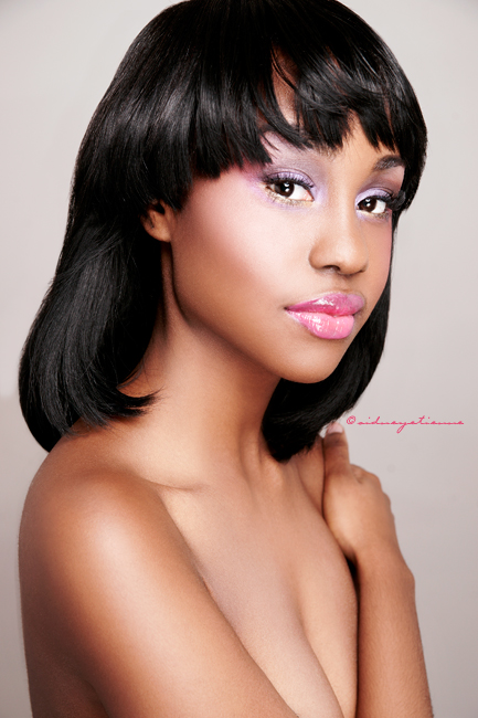 Female model photo shoot of Crystal Fenty by Sidney Etienne, makeup by Kristin Mirabelle