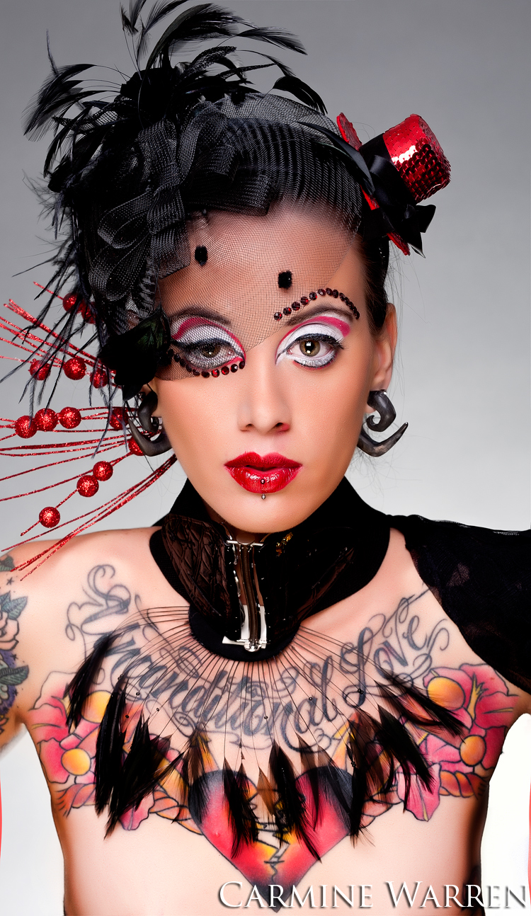 Female model photo shoot of TattooLiz by Carmine Warren in Jacksonvilville