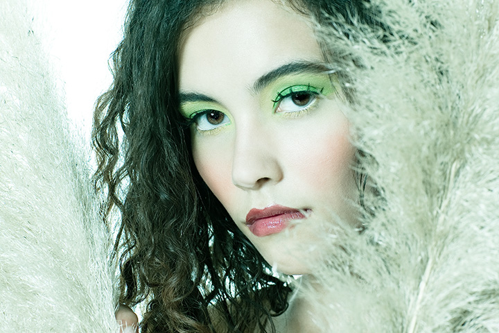 Female model photo shoot of Tesla Ramos by Nicky Ollerton, makeup by makeupbylila