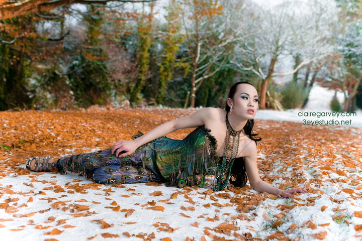 Female model photo shoot of versatilebeauty in botonic park