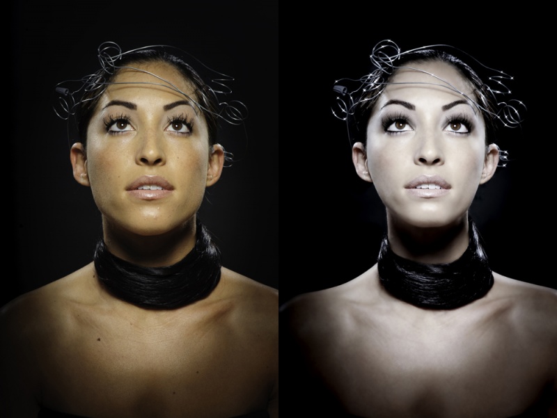 Female model photo shoot of retouch lab_ by Spydermaze Studios, makeup by Spydermaze Faces