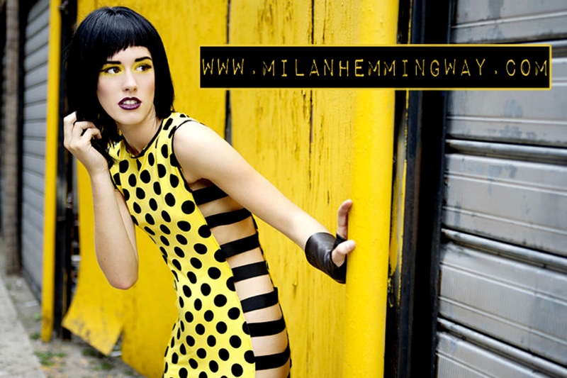 Female model photo shoot of Milan Hemmingway Design