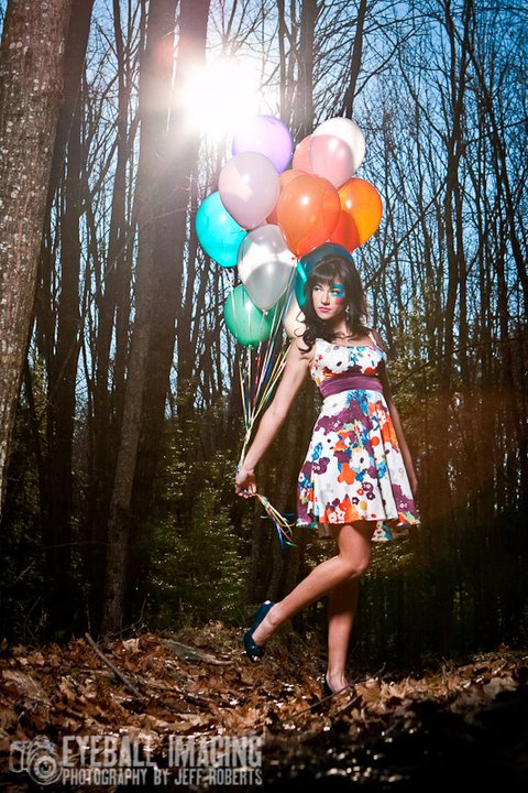 Female model photo shoot of danielle germaine by J E F F R O B E R T S in woods, makeup by T E A G U E V I V O L O