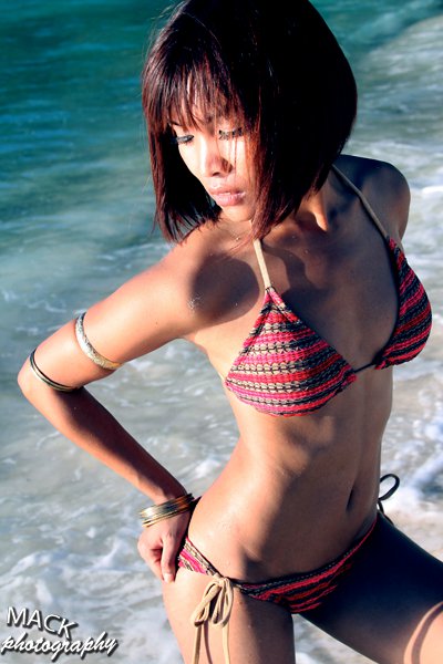 Female model photo shoot of Kea Mosley in Gun Beach, Guam