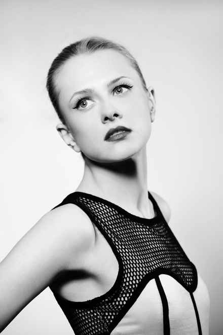 Female model photo shoot of Magdalena Tukaj by Sebastian Paszek in Spot Studio, London,UK