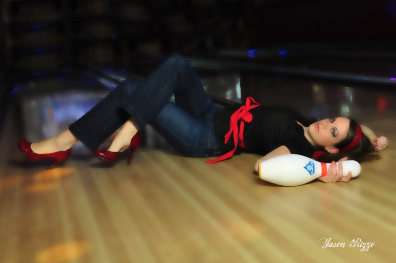 Female model photo shoot of LindsayKelley in Sparians Bowling Boutique & Bistro in Raleigh, NC